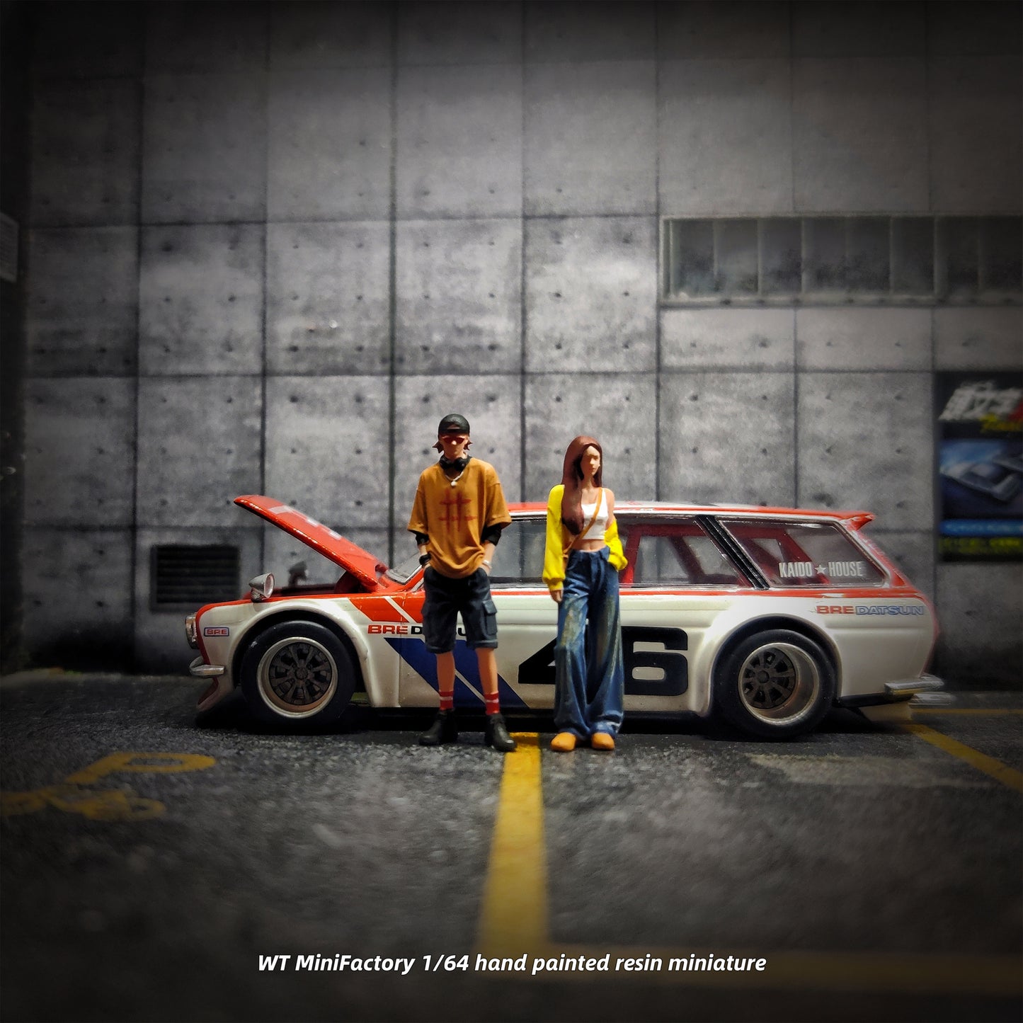 WT Minifactory 1/64 Scale Figurines Model Pocket-Handed Duo Collection Miniature Hand-painted