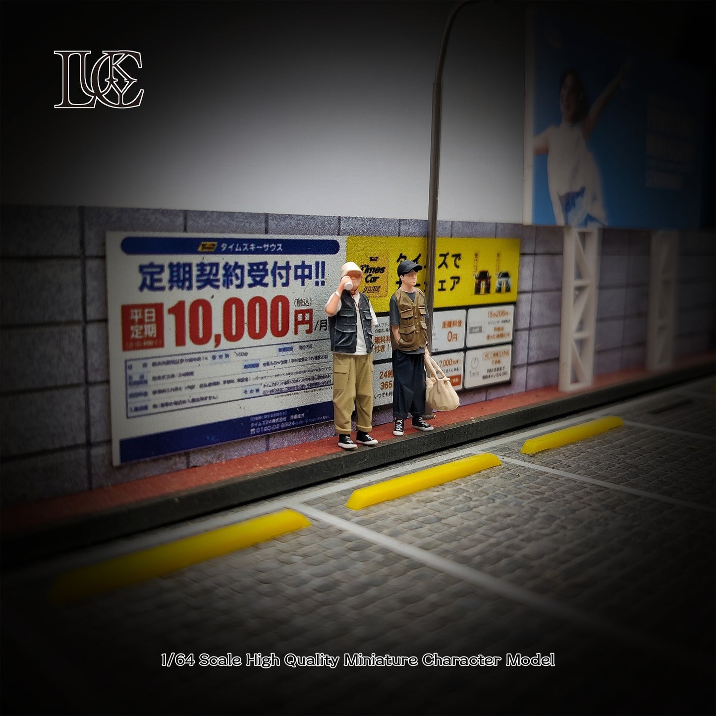 Lucky Studio 1/64 Scale Figurines Model  Vest-wearing Duo Miniature Hand-painted