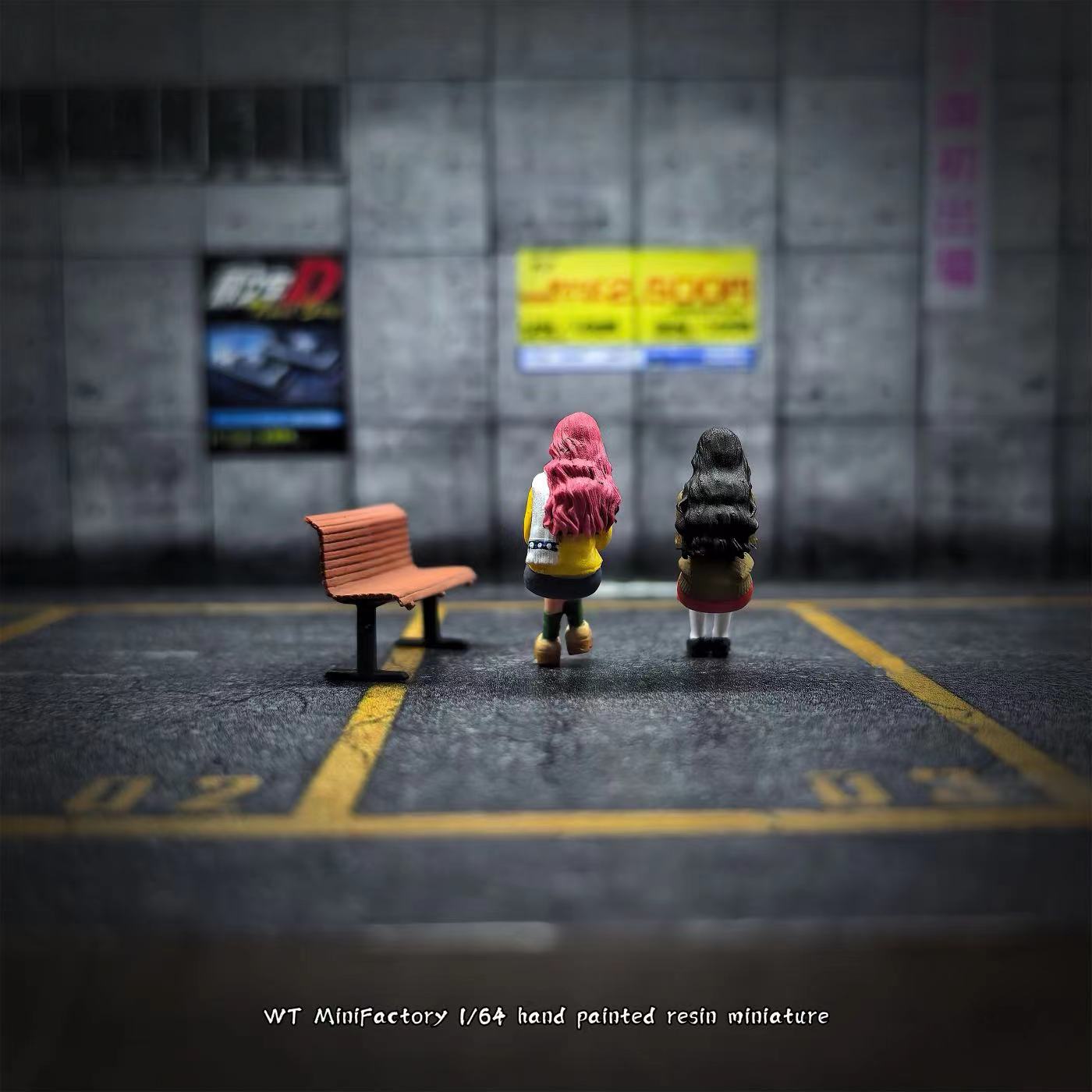 WT Minifactory 1/64 Scale Figurines Model Best Friend's Confession Duo Collection Miniature Hand-painted
