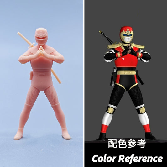 1/64 1/43 Figurines Scale Model Resin Sword Carrying Ninja Uncolored Miniatures Diorama Hand-painted  D601