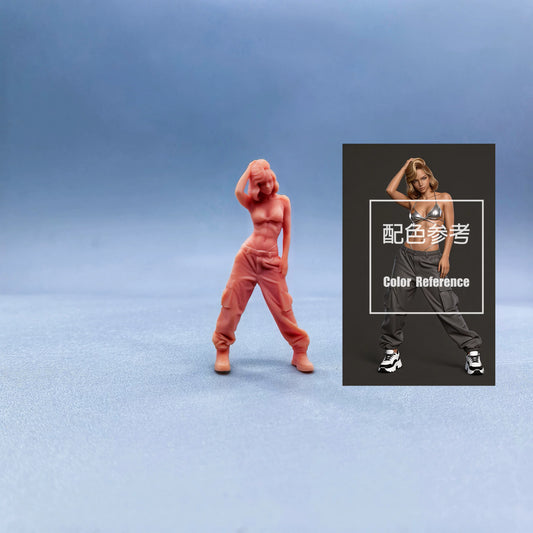 1/64 1/43 Figurines Scale Model Resin Work Pants Beauty Uncolored Miniatures Diorama Hand-painted  W630