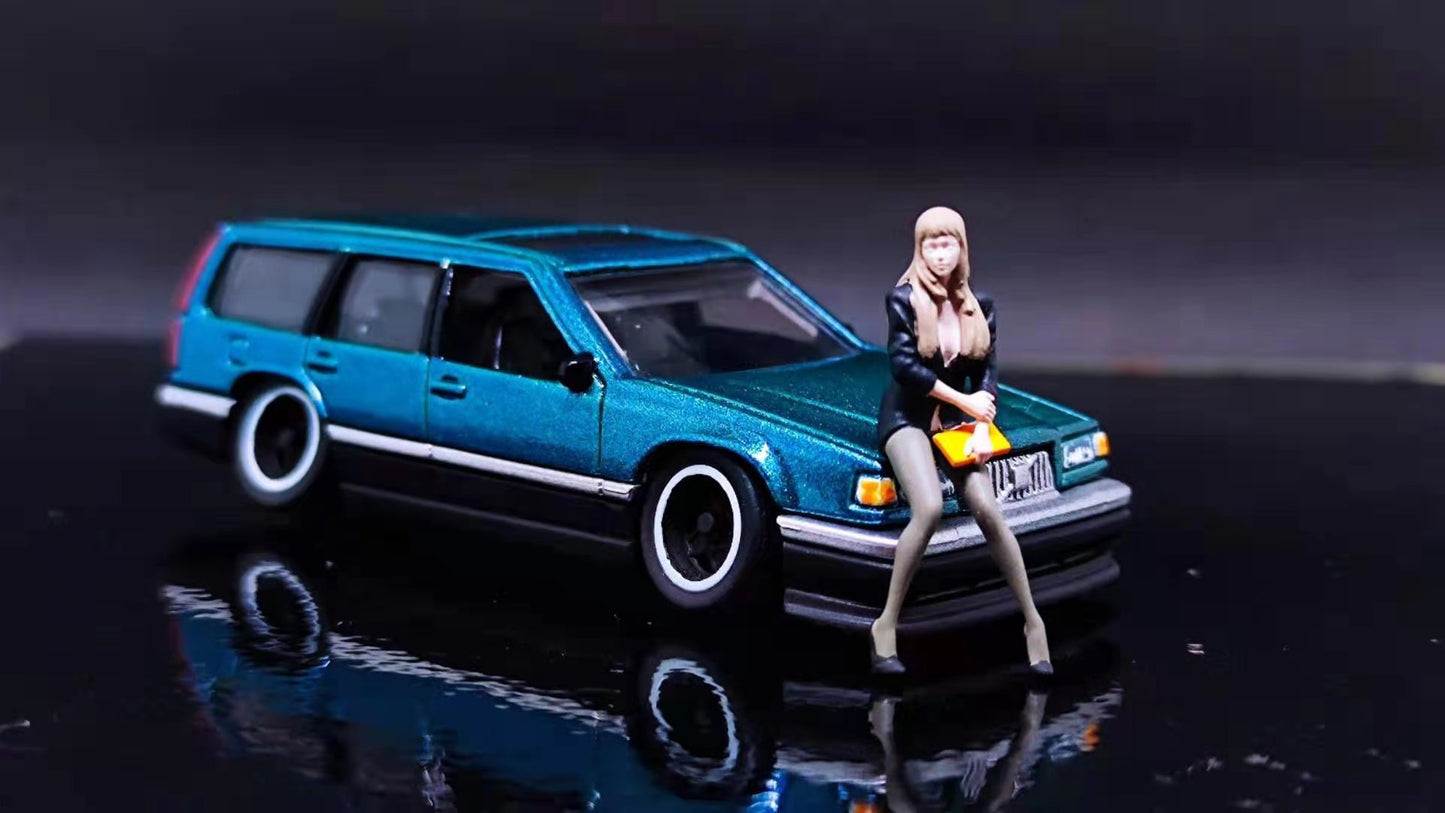 WX-MADE 1/64 Scale Figurines Model Newly Appointed Female Teacher Collection Miniature Hand-painted