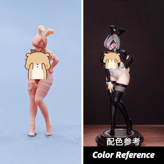 1/64 1/43 Figurines Scale Model Resin Rabbit Ear Neil Uncolored Miniatures Diorama Hand-painted C911