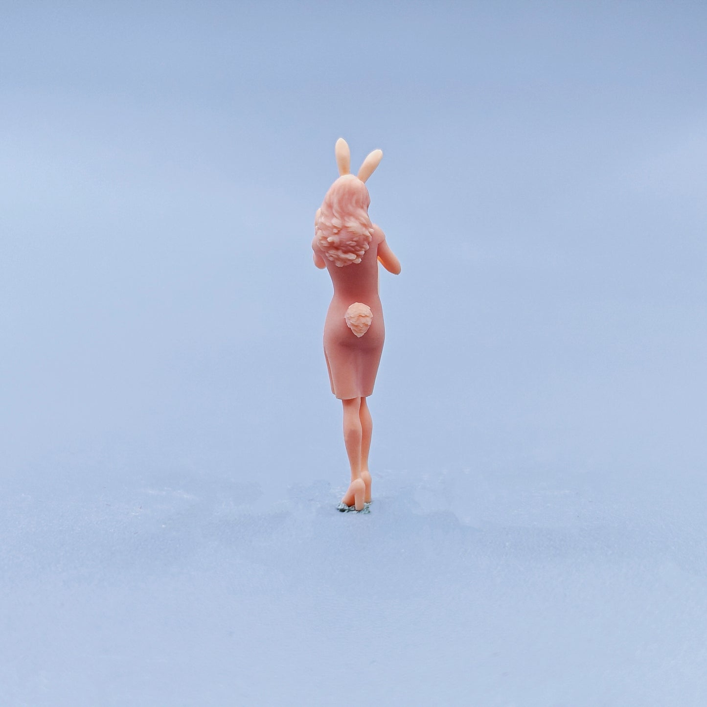 1/64 1/43 Figurines Scale Model Resin Qipao Rabbit Girl Uncolored Miniatures Diorama Hand-painted C736