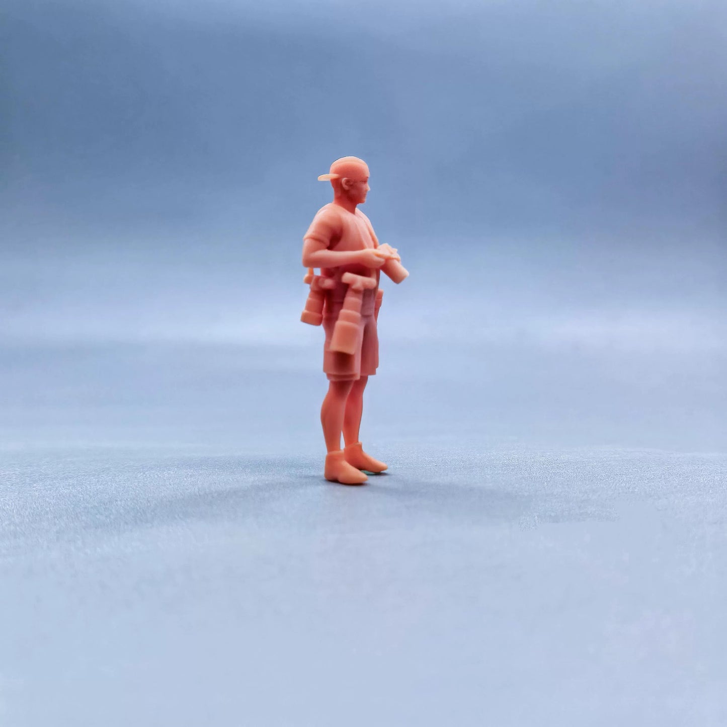 1/64 1/43 Figurines Scale Model Resin Professional Photographer Uncolored Miniatures Diorama Hand-painted W714