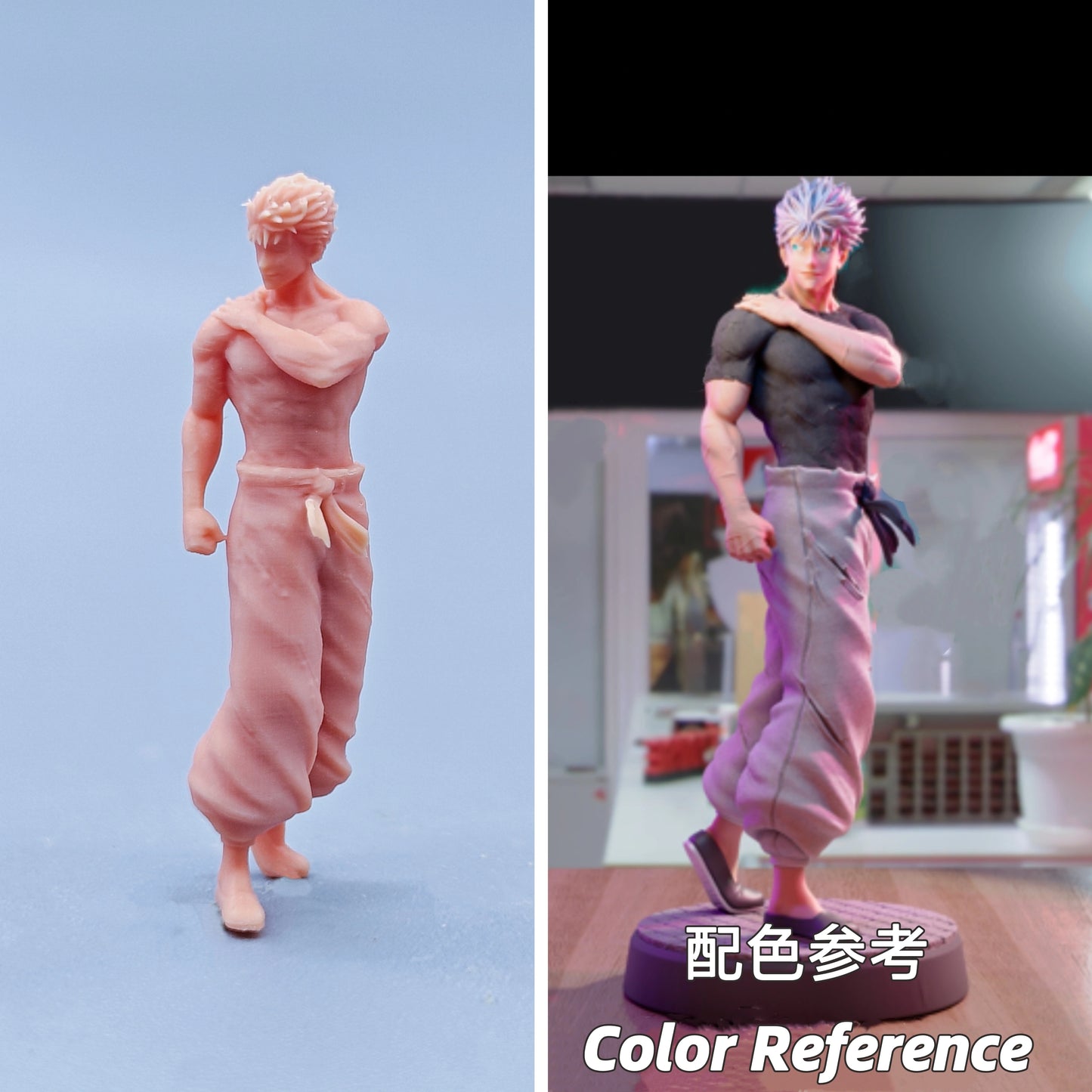 1/64 1/43 Figurines Scale Model Resin Jujutsu Kaisen‌ Gojo Uncolored Miniatures Diorama Hand-painted D104