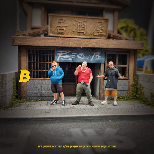 WT Minifactory 1/64 Scale Figurines Model Underground Brother Collection Miniature Hand-painted