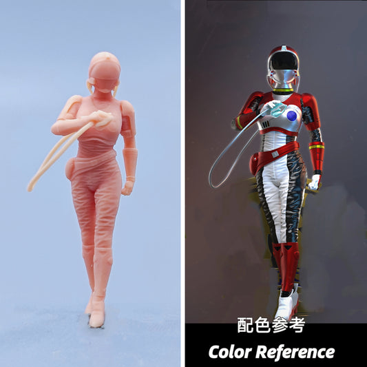 1/64 1/43 Figurines Scale Model Resin Special Rescue Command Red Warrior Uncolored Miniatures Diorama Hand-painted D611