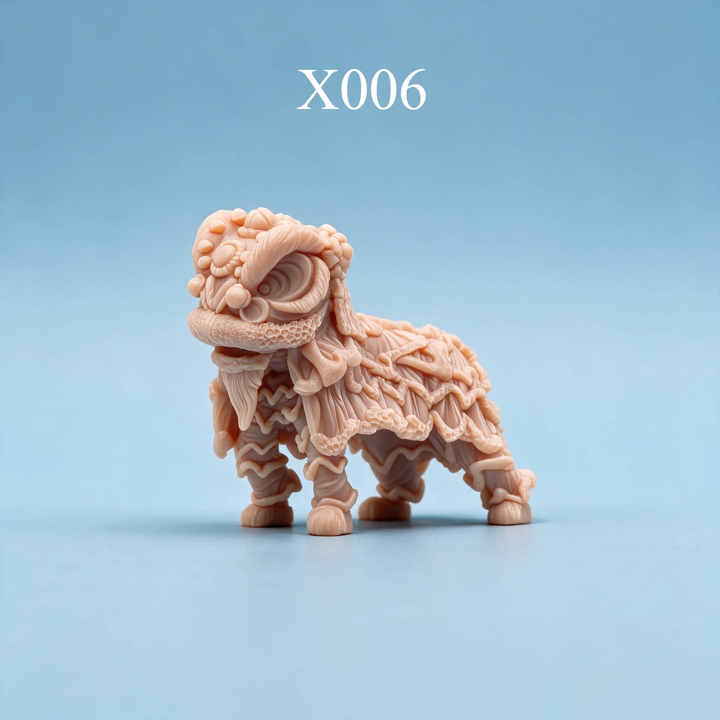 1/64 1/43 Figurines Scale Model Resin Laoye Baohao Lion Dance Uncolored Miniatures Diorama Hand-painted X006 X012