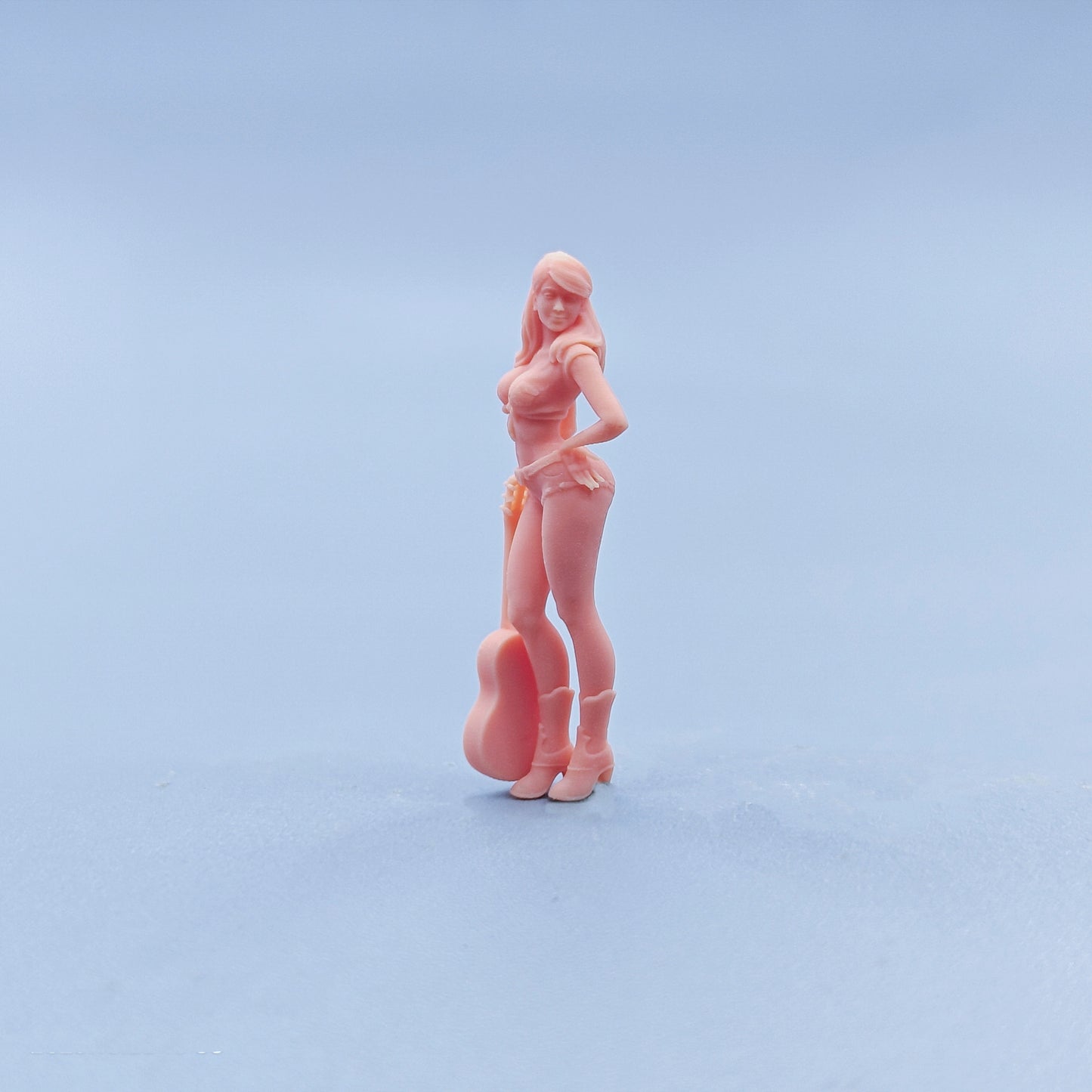 1/64 1/43 Figurines Scale Model Resin Guitar Girl Uncolored Miniatures Diorama Hand-painted D823 D824