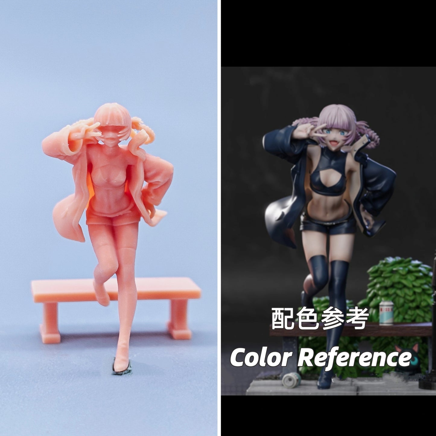 1/64 1/43 Figurines Scale Model Resin Nazuna Uncolored Miniatures Diorama Hand-painted D003 D004