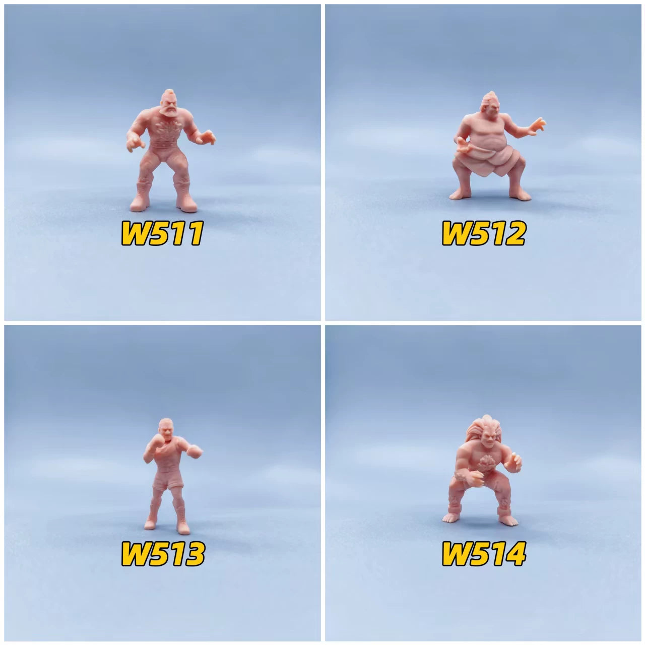 1/64 1/43 Figurines Scale Model Resin Street Fighter Q Edition Uncolored Miniatures Diorama Hand-painted W503 W514