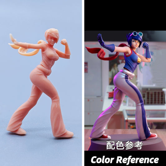 1/64 1/43 Figurines Scale Model Resin Street Fighter May Lee Uncolored Miniatures Diorama Hand-painted D412