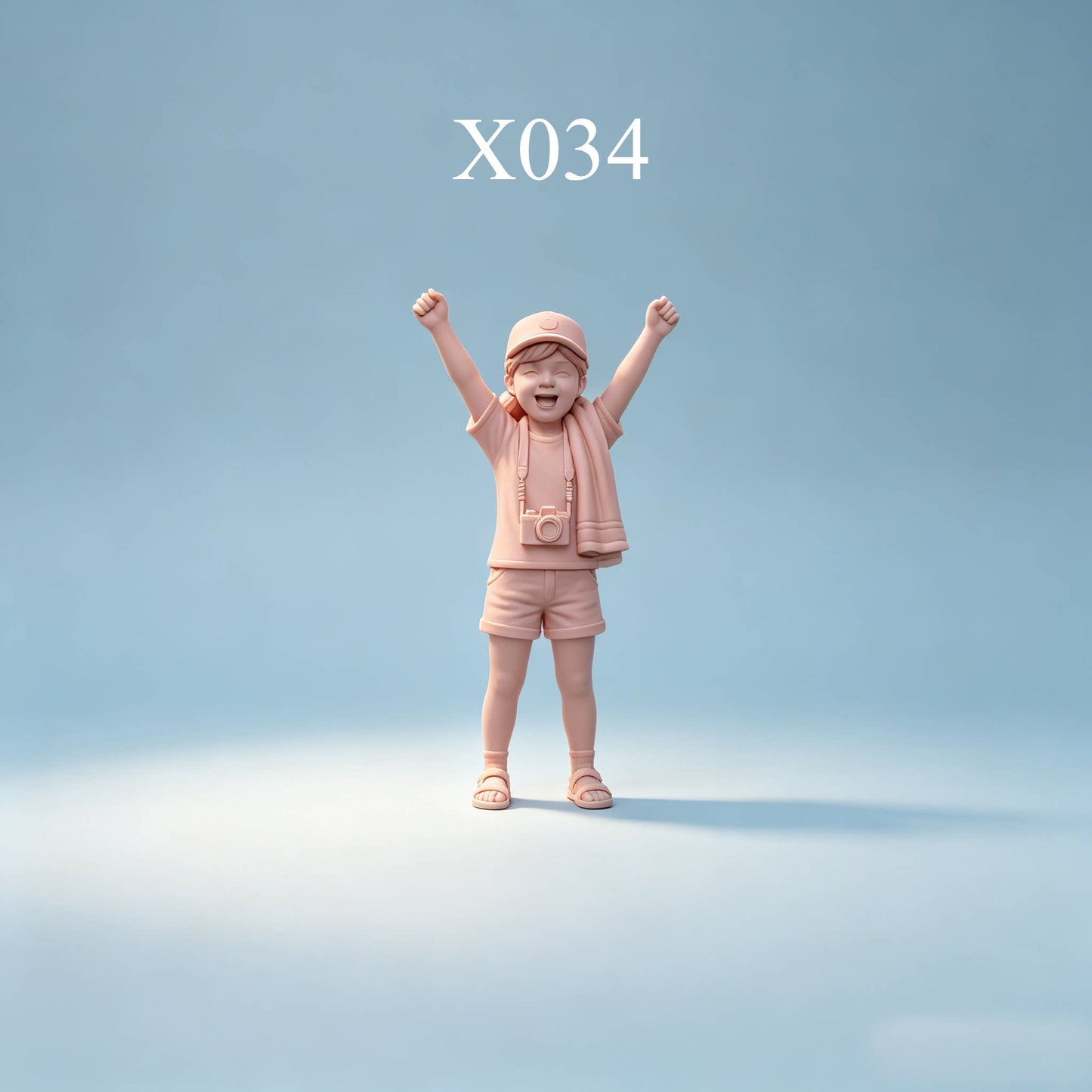 1/64 1/43 Figurines Scale Model Resin Summer Vacation, Children Uncolored Miniatures Diorama Hand-painted X031 X104