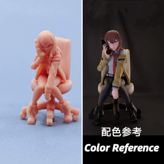 1/64 1/43 Figurines Scale Model Resin Fate Stone Gate Makise Uncolored Miniatures Diorama Hand-painted C718