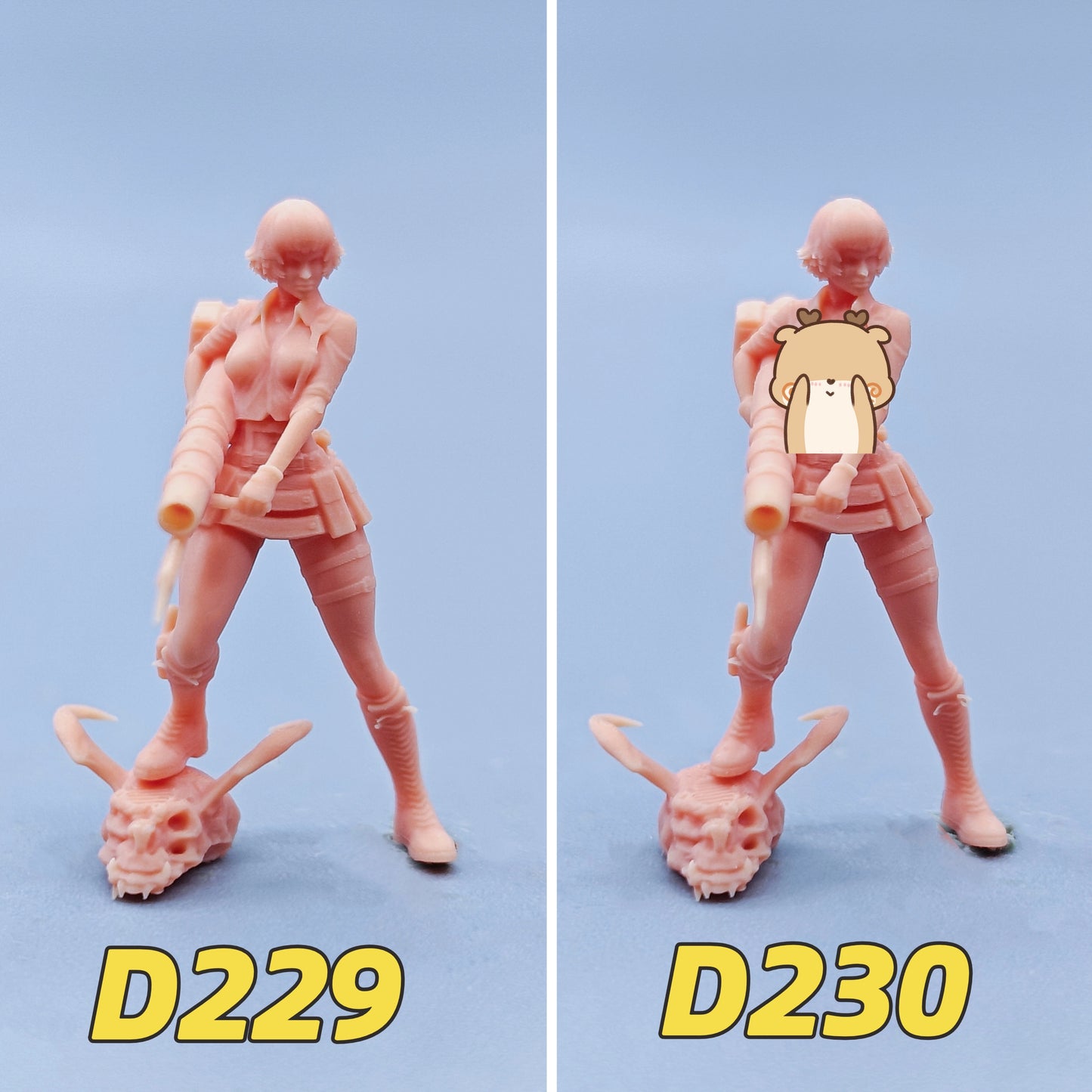 1/64 1/43 Figurines Scale Model Resin Devil Weeps Letty Uncolored Miniatures Diorama Hand-painted D229 D230