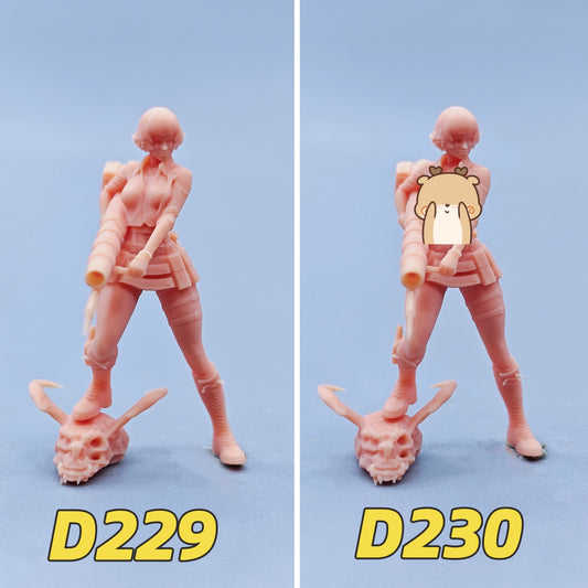 1/64 1/43 Figurines Scale Model Resin Devil Weeps Letty Uncolored Miniatures Diorama Hand-painted D229 D230
