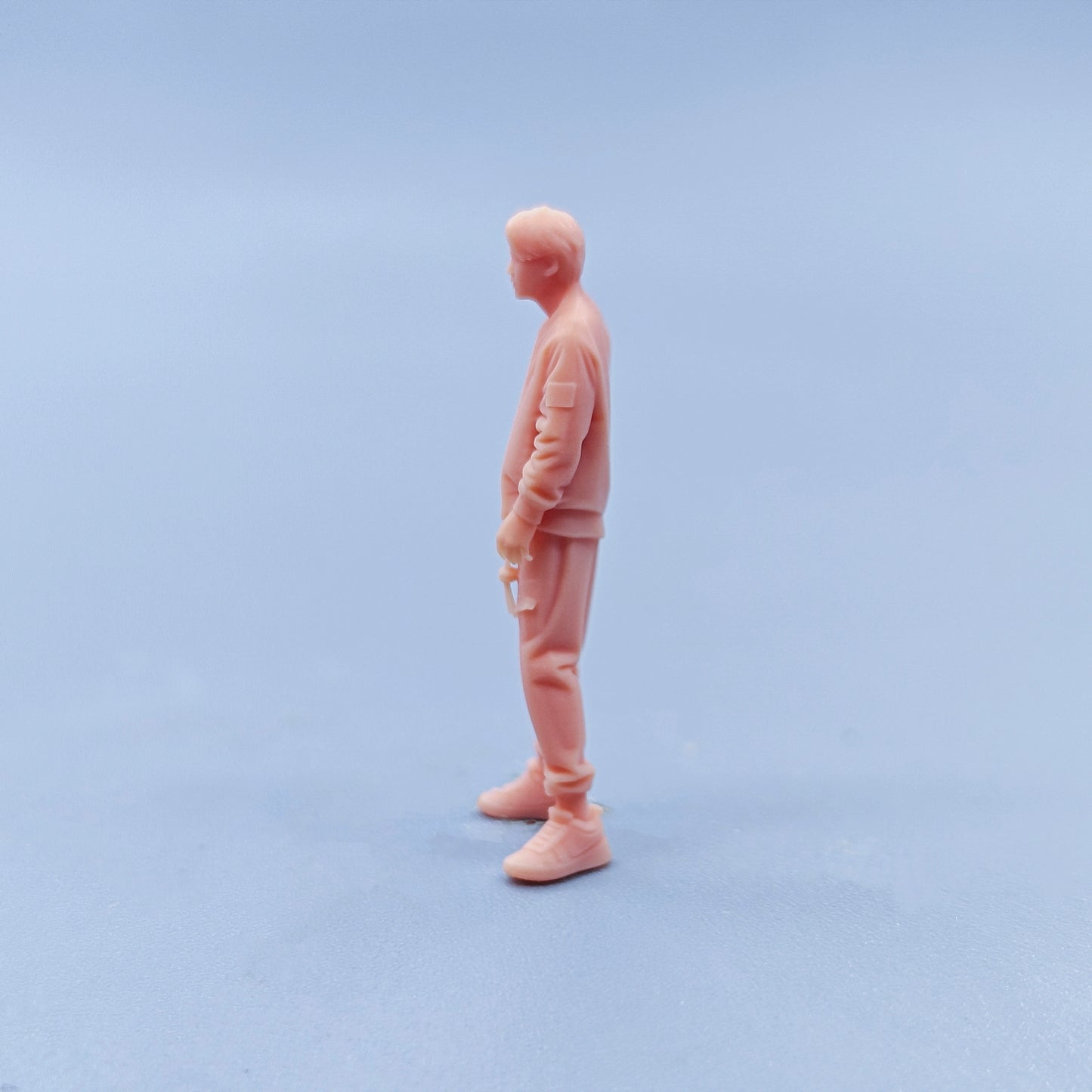 1/64 1/43 Figurines Scale Model Resin Standing Posture Trendy Man Uncolored Miniatures Diorama Hand-painted D433