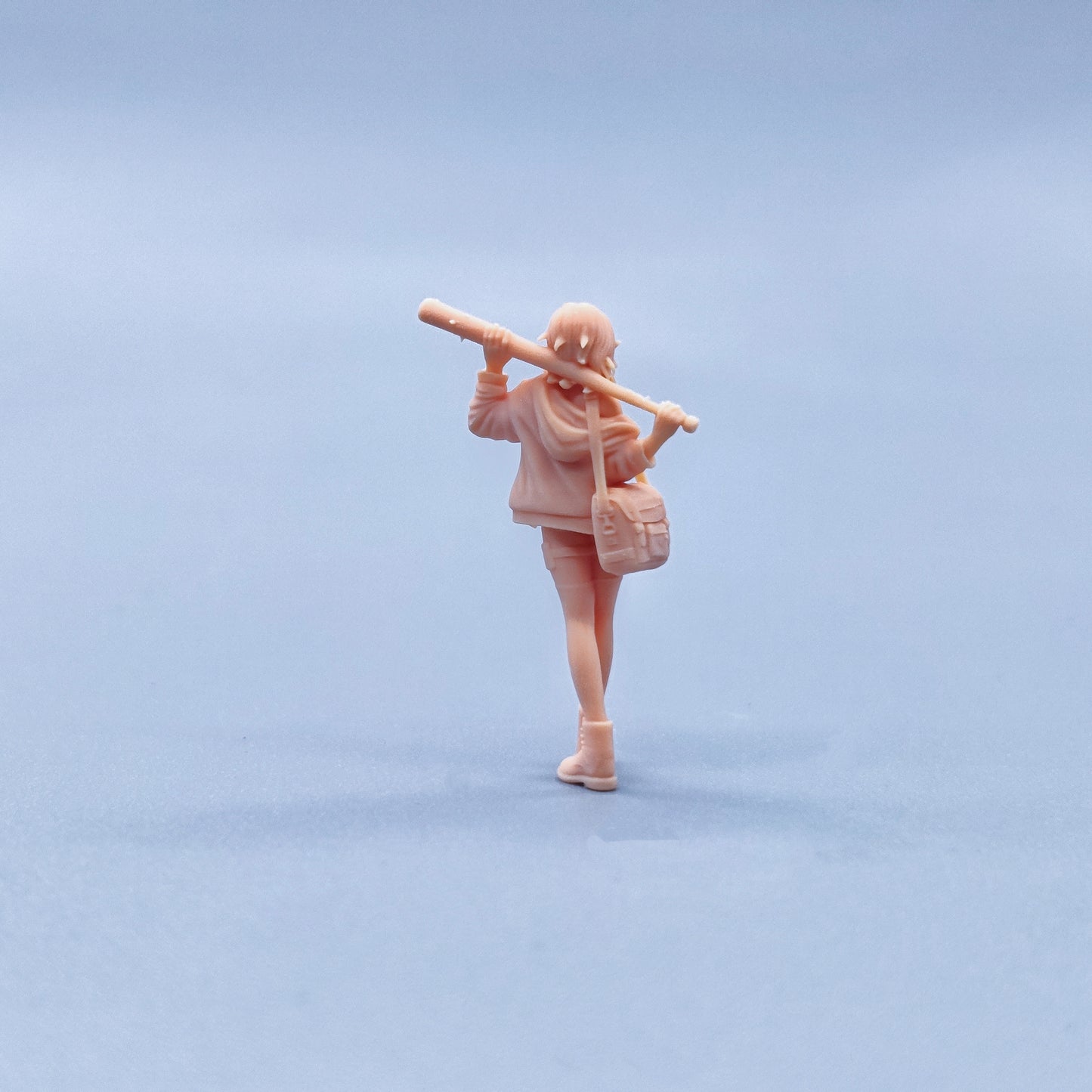 1/64 1/43 Figurines Scale Model Resin The Girl with A Bag and A Stick Uncolored Miniatures Diorama Hand-painted W432