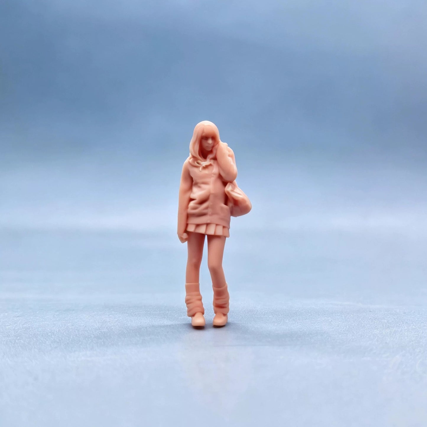 1/64 1/43 Figurines Scale Model Resin Cute JK Trendy Girl Uncolored Miniatures Diorama Hand-painted W815 W818