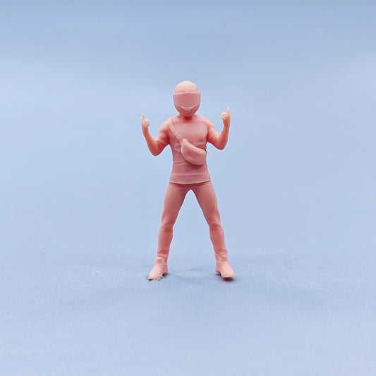 1/64 1/43 Figurines Scale Model Resin Helmet Wearing Gesture Rider Uncolored Miniatures Diorama Hand-painted D126