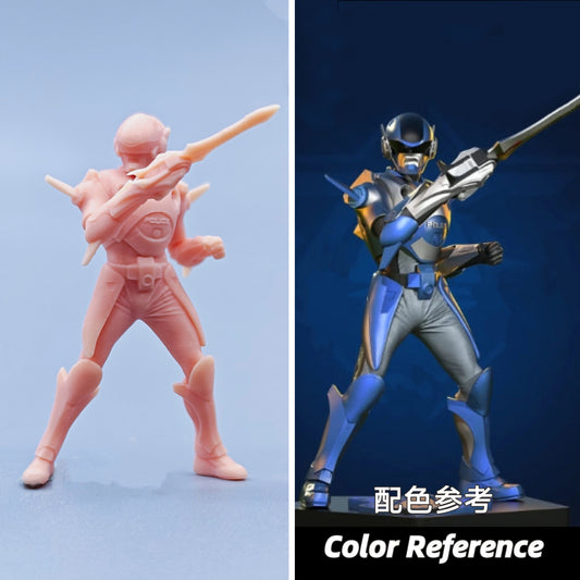 1/64 1/43 Figurines Scale Model Resin Blue Warrior Uncolored Miniatures Diorama Hand-painted D531