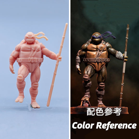 1/64 1/43 Figurines Scale Model Resin Ninja Turtles Donatello Uncolored Miniatures Diorama Hand-painted C807