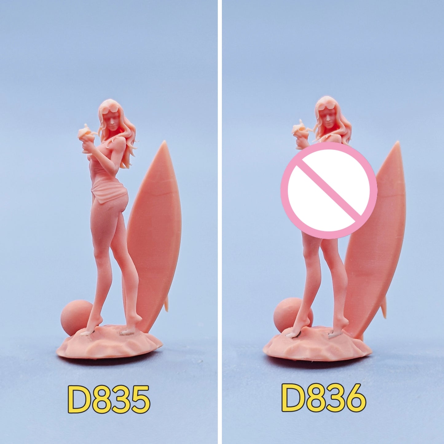 1/64 1/43 Figurines Scale Model Resin Beach Girl Drinking Juice Uncolored Miniatures Diorama Hand-painted D835 D836