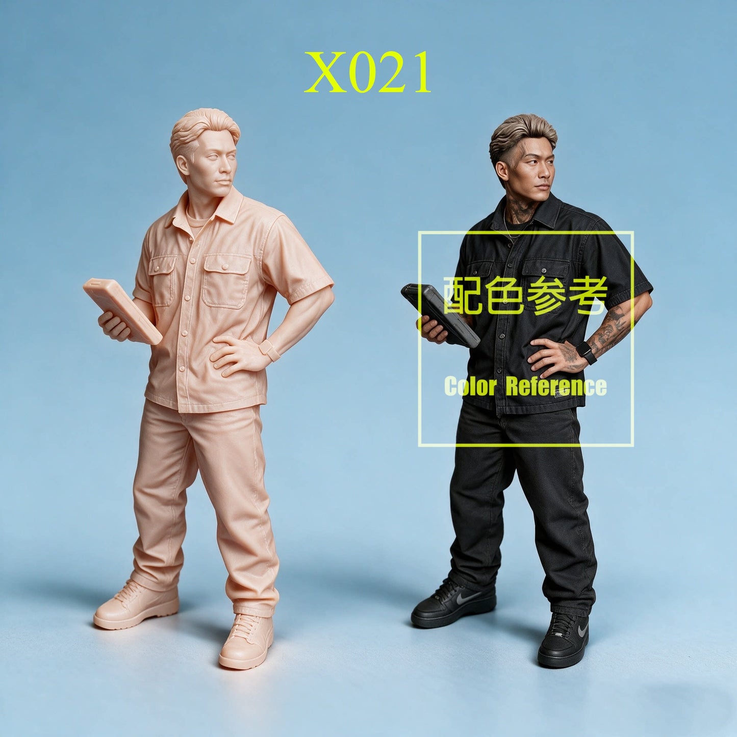 1/64 1/43 Figurines Scale Model Resin Handsome Garage Staff Uncolored Miniatures Diorama Hand-painted X016 X026