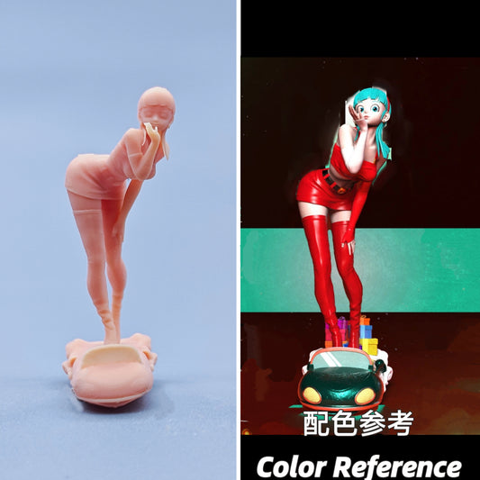 1/64 1/43 Figurines Scale Model Resin Bulma Flying Kiss Uncolored Miniatures Diorama Hand-painted D622 D623