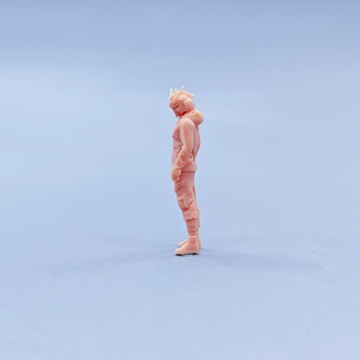 1/64 1/43 Figurines Scale Model Resin Standing Posture Trendy Clothing for Tall Men Uncolored Miniatures Diorama Hand-painted C703