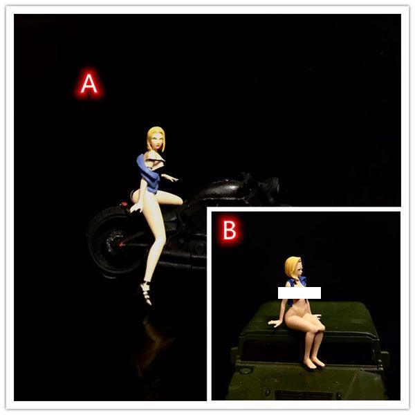 Cx Miniatures Diorama 1/64 Scale Figurines Model Bunny Girl No.18 Collection Hand-painted