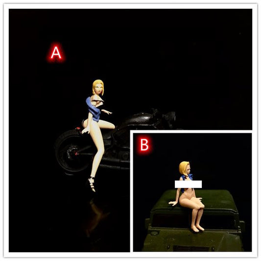 Cx Miniatures Diorama 1/64 Scale Figurines Model Bunny Girl No.18 Collection Hand-painted