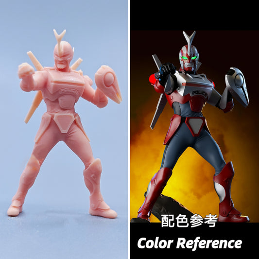 1/64 1/43 Figurines Scale Model Resin Warrior Holding A Shield Uncolored Miniatures Diorama Hand-painted D519