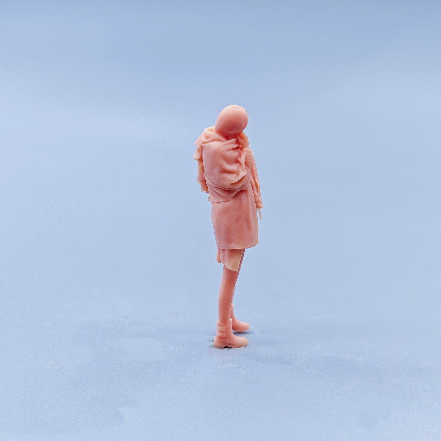 1/64 1/43 Figurines Scale Model Resin Warm Hand Scarf for Women Uncolored Miniatures Diorama Hand-painted D436