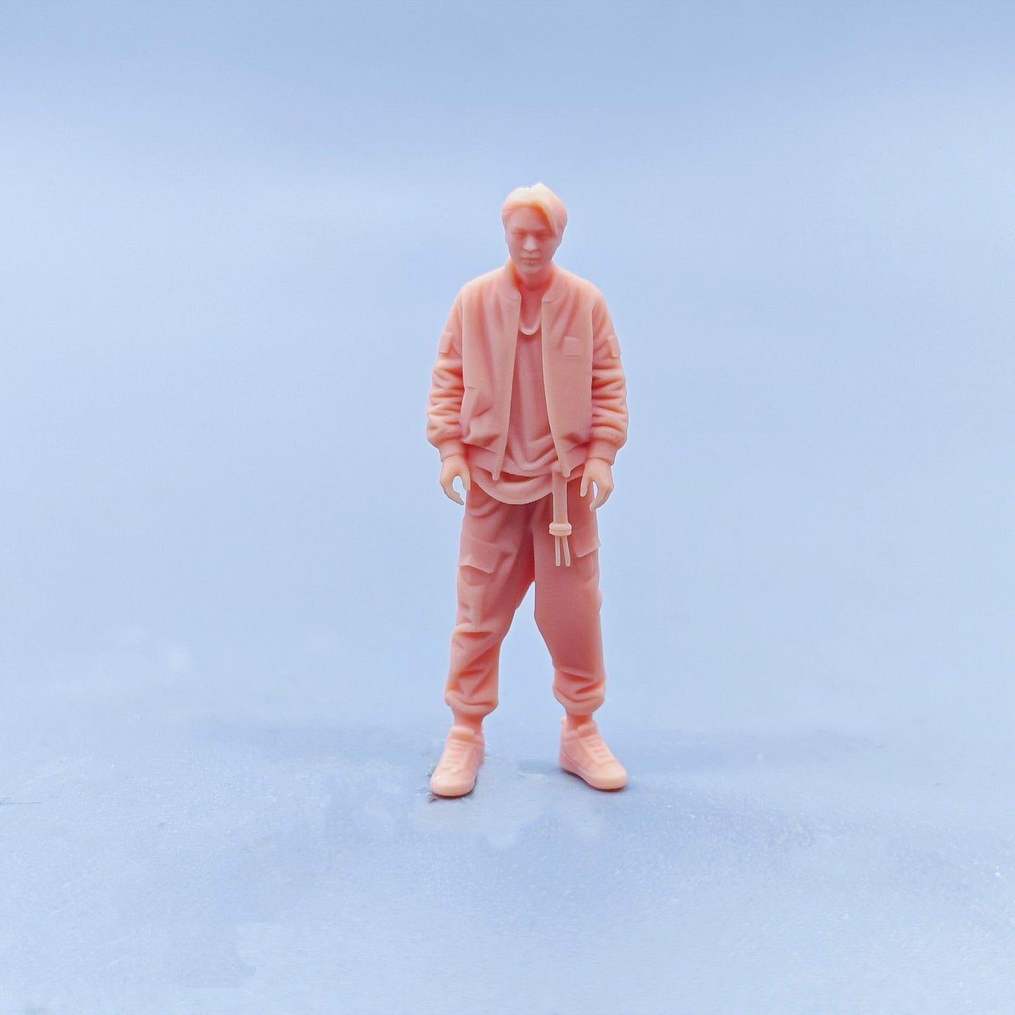 1/64 1/43 Figurines Scale Model Resin Standing Posture Trendy Man Uncolored Miniatures Diorama Hand-painted D433
