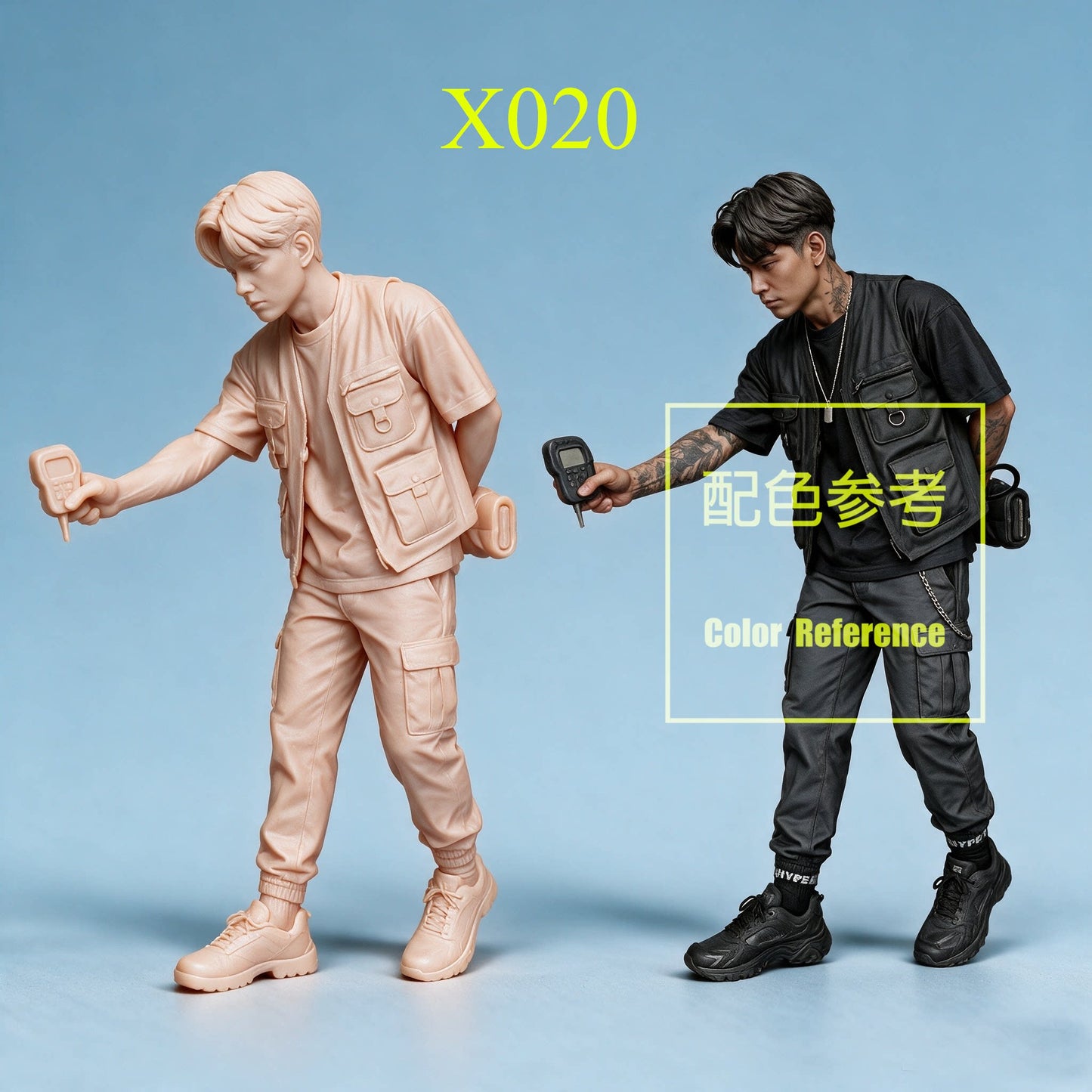 1/64 1/43 Figurines Scale Model Resin Handsome Garage Staff Uncolored Miniatures Diorama Hand-painted X016 X026