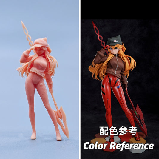 1/64 1/43 Figurines Scale Model Resin Gospel Warrior Asuka Uncolored Miniatures Diorama Hand-painted D634