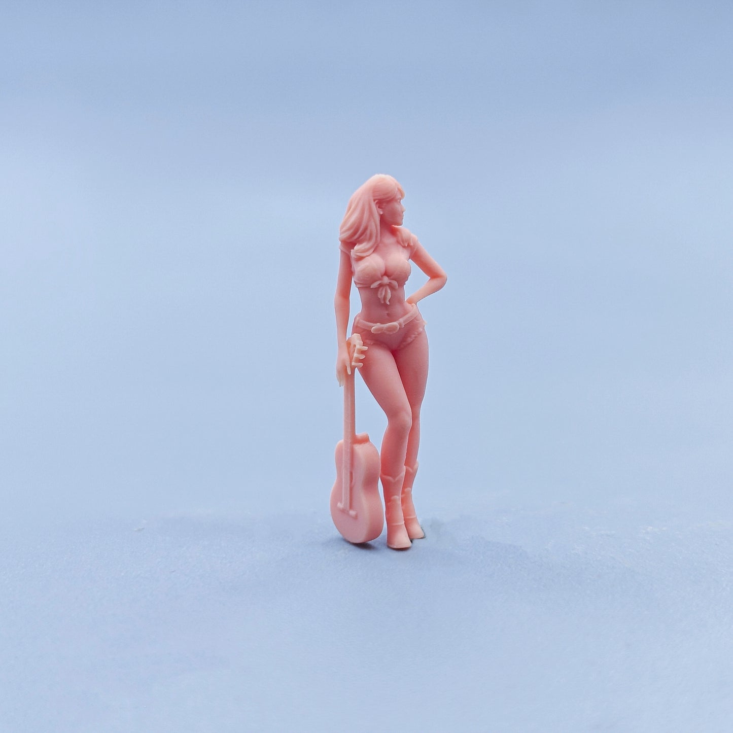 1/64 1/43 Figurines Scale Model Resin Guitar Girl Uncolored Miniatures Diorama Hand-painted D823 D824