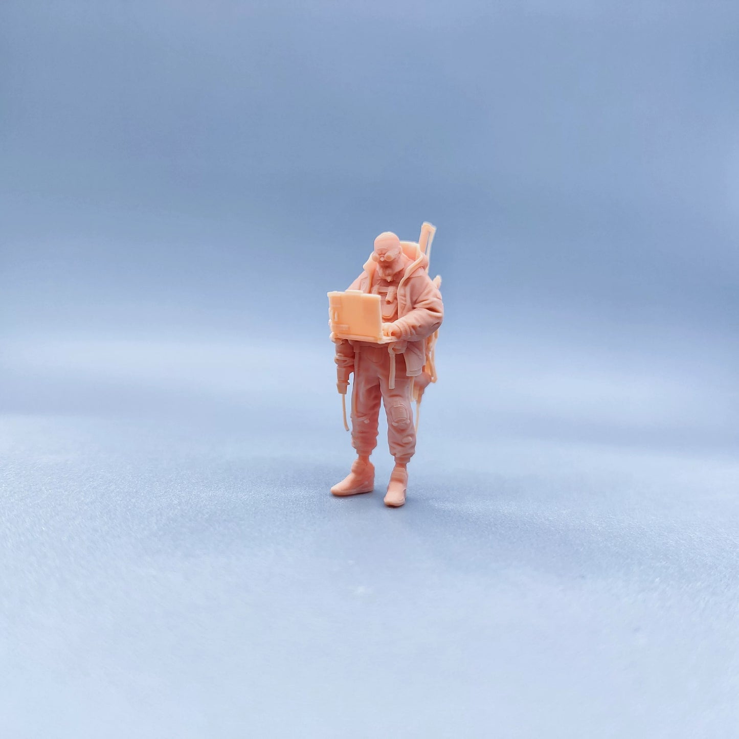 1/64 1/43 Figurines Scale Model Resin Cyberpunk Cool Old Man Punk Uncolored Miniatures Diorama Hand-painted W528