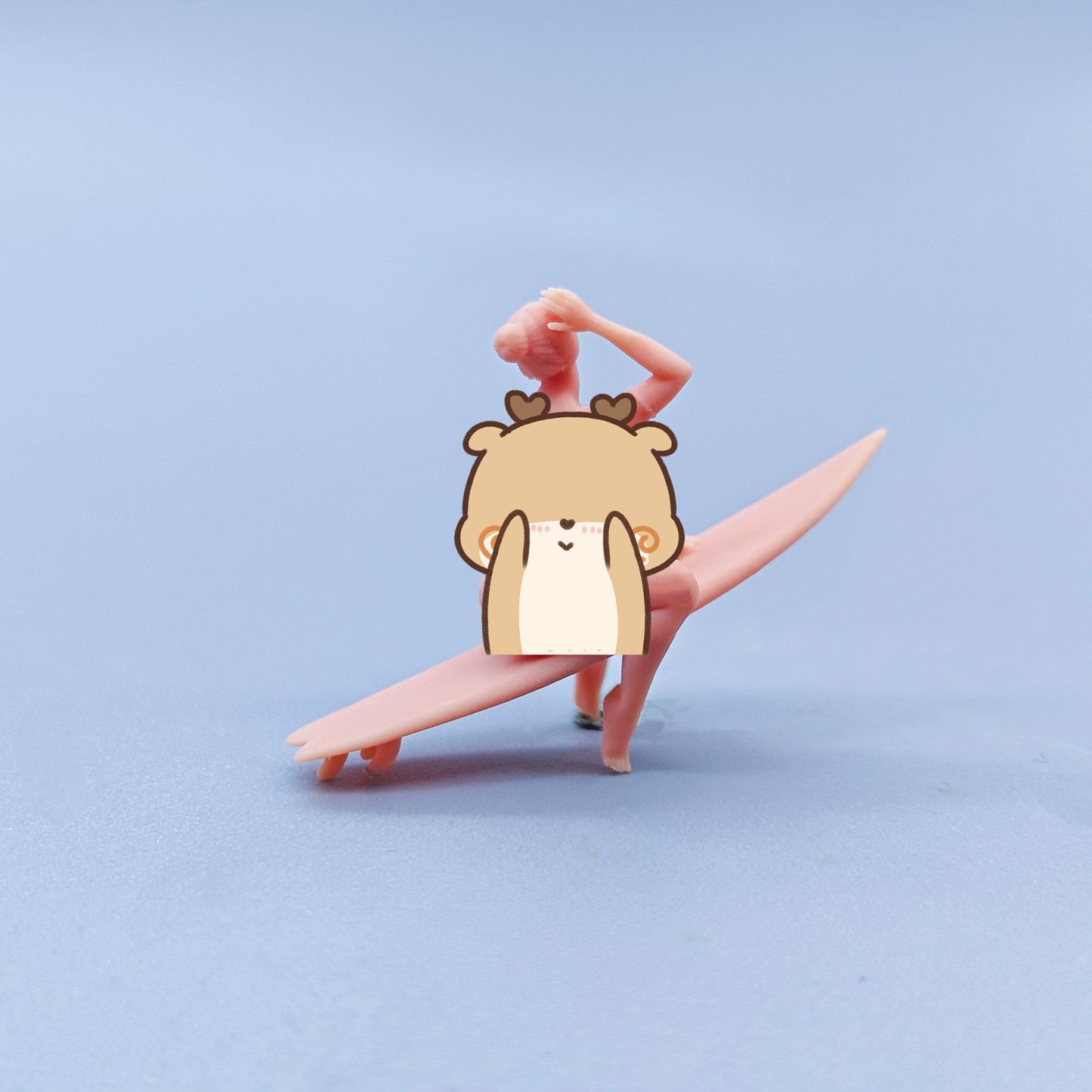 1/64 1/43 Figurines Scale Model Resin Surfboard Spring Beauty Uncolored Miniatures Diorama Hand-painted D010