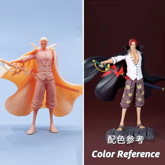 1/64 1/43 Figurines Scale Model Resin Red Haired Shanks Uncolored Miniatures Diorama Hand-painted  D615
