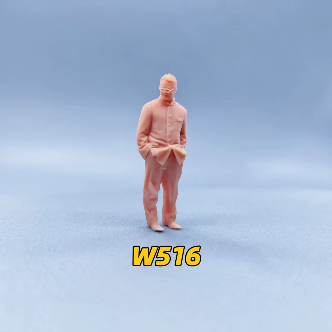 1/64 1/43 Figurines Scale Model Resin Boss and Assistant Uncolored Miniatures Diorama Hand-painted W516 W517