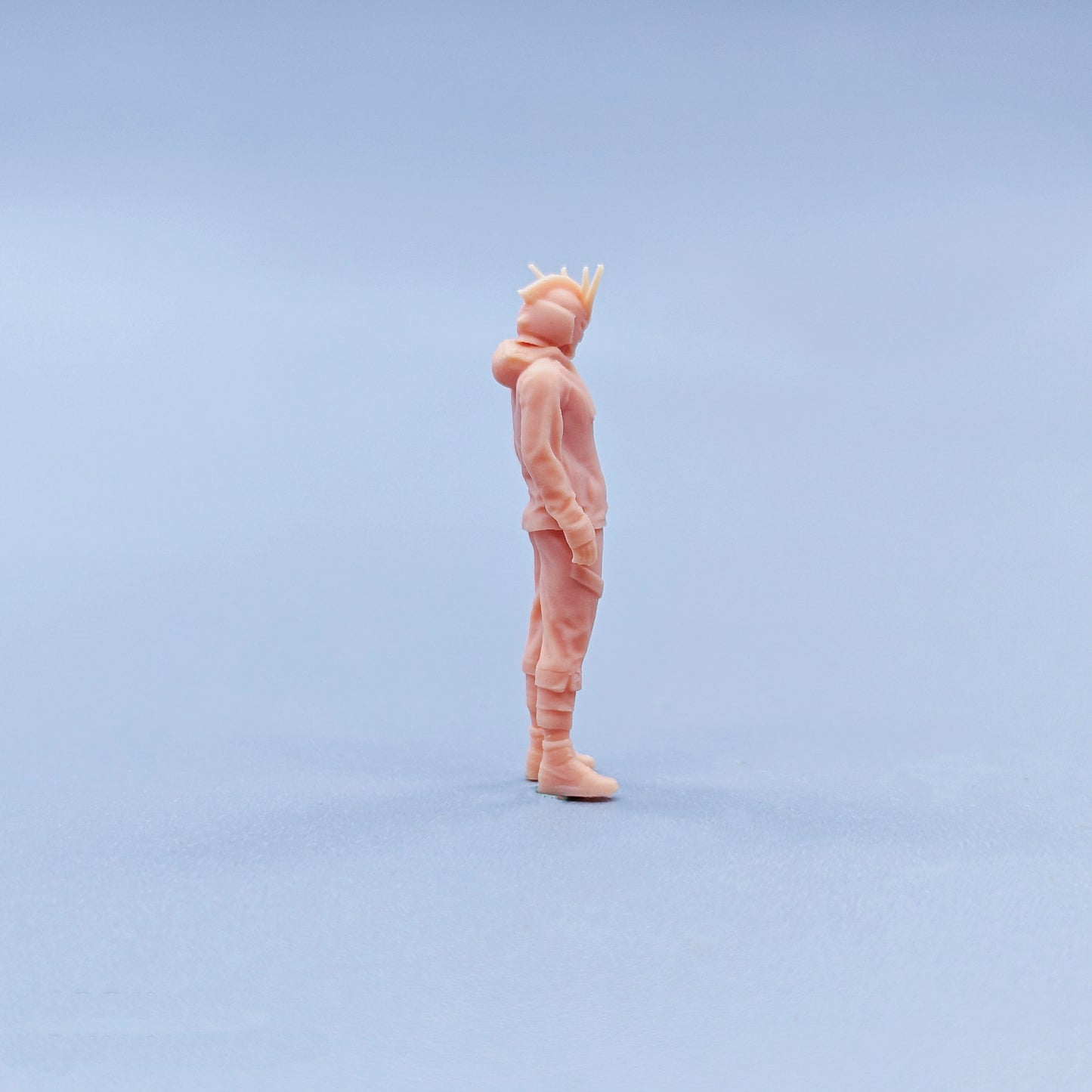 1/64 1/43 Figurines Scale Model Resin Standing Posture Trendy Clothing for Tall Men Uncolored Miniatures Diorama Hand-painted C703