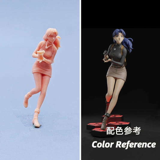 1/64 1/43 Figurines Scale Model Resin Katsuragi Misato  Uncolored Miniatures Diorama Hand-painted C734