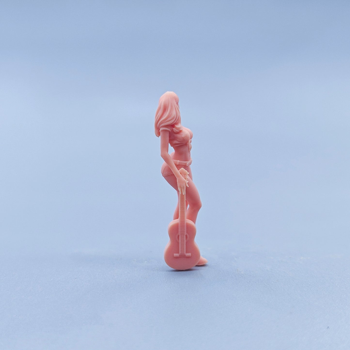 1/64 1/43 Figurines Scale Model Resin Guitar Girl Uncolored Miniatures Diorama Hand-painted D823 D824