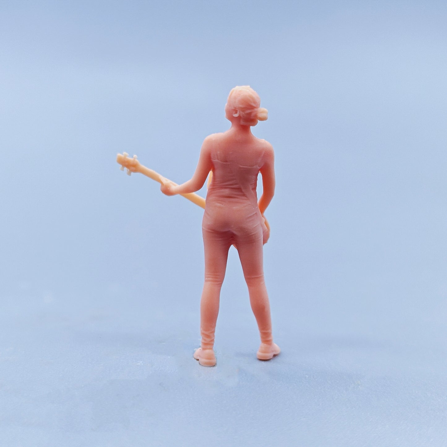 1/64 1/43 Figurines Scale Model Resin Guitar Girl Uncolored Miniatures Diorama Hand-painted D506
