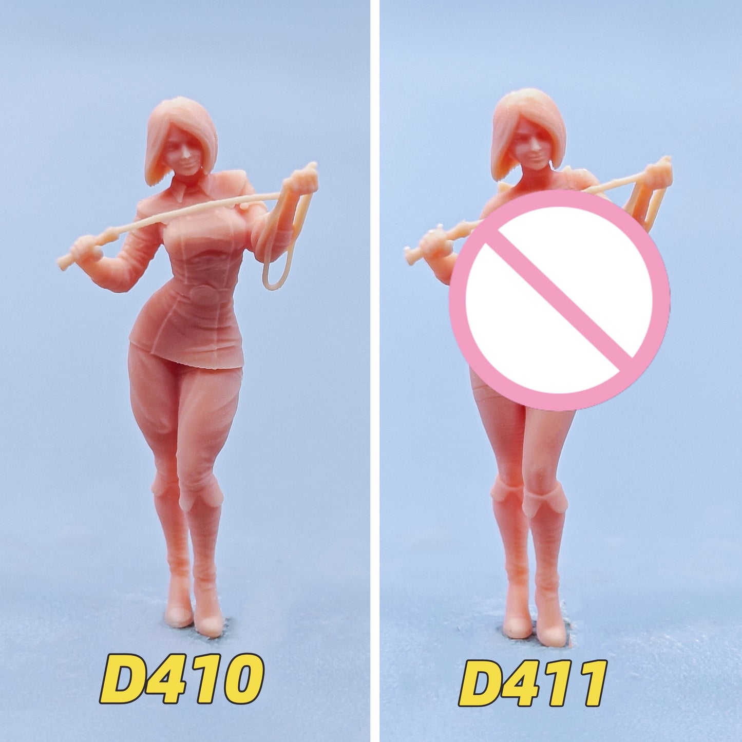 1/64 1/43 Figurines Scale Model Resin Street Fighter Whip Uncolored Miniatures Diorama Hand-painted D410 D411