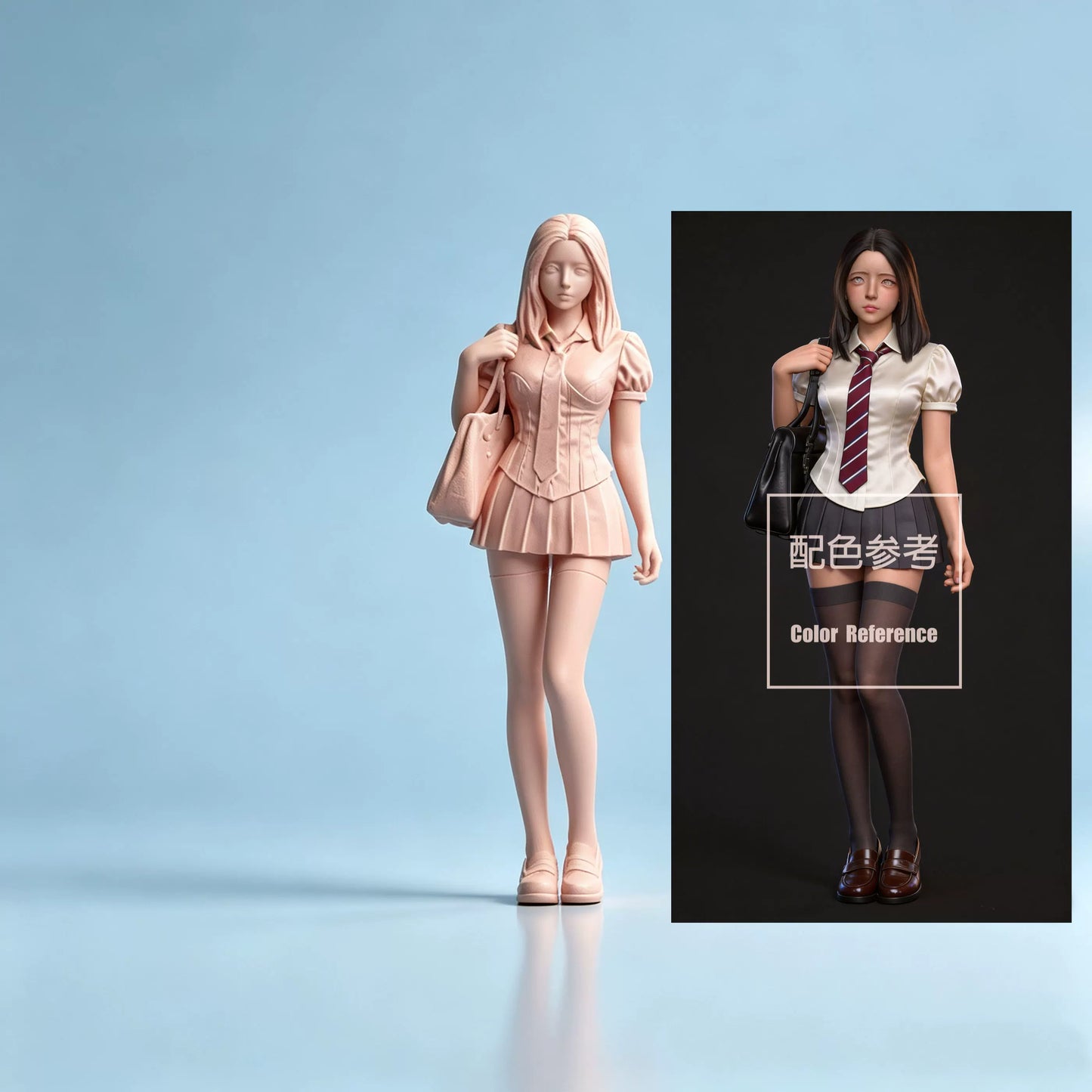 1/64 1/43 Figurines Scale Model Resin Best Friend JK Girl Uncolored Miniatures Diorama Hand-painted W835 W836
