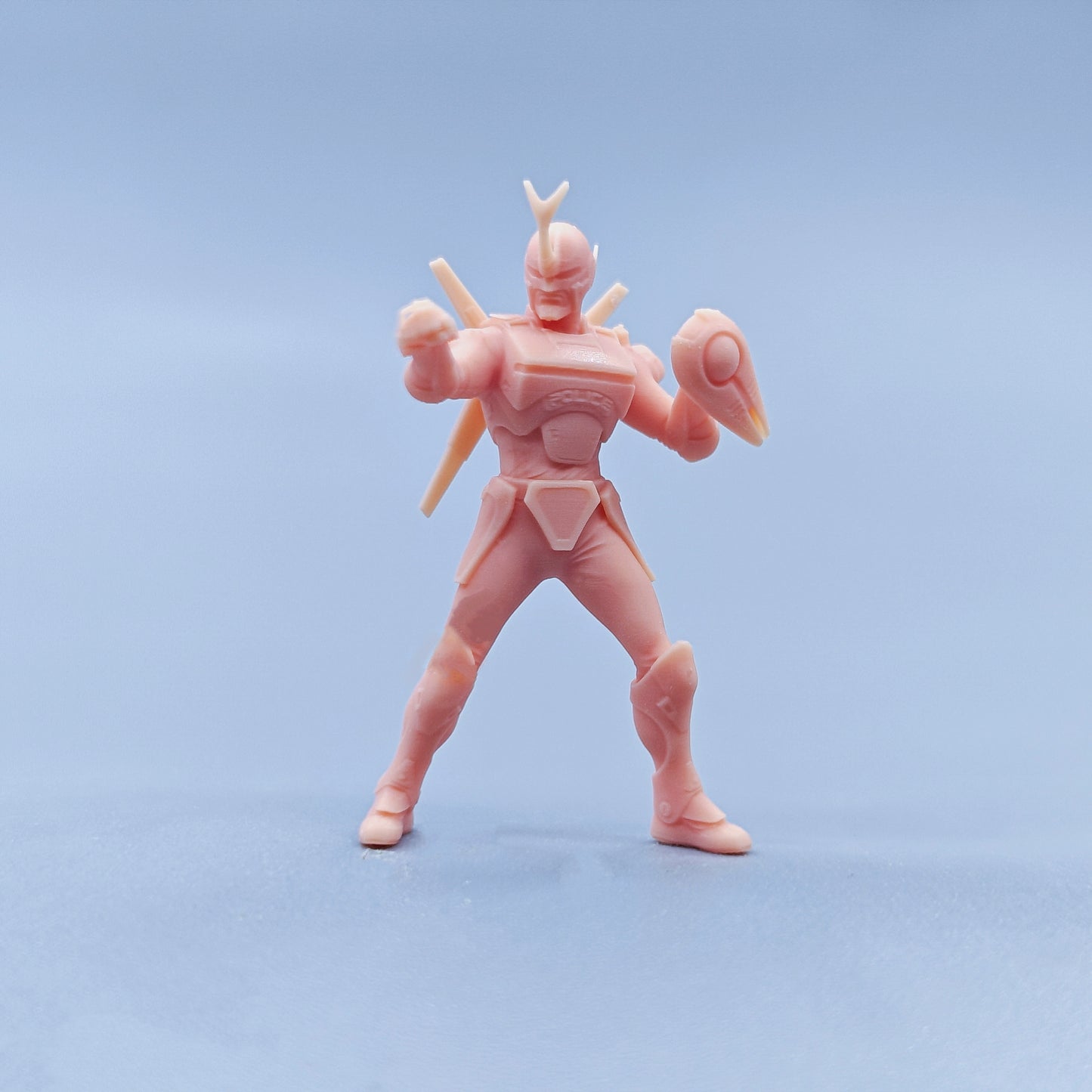 1/64 1/43 Figurines Scale Model Resin Warrior Holding A Shield Uncolored Miniatures Diorama Hand-painted D519